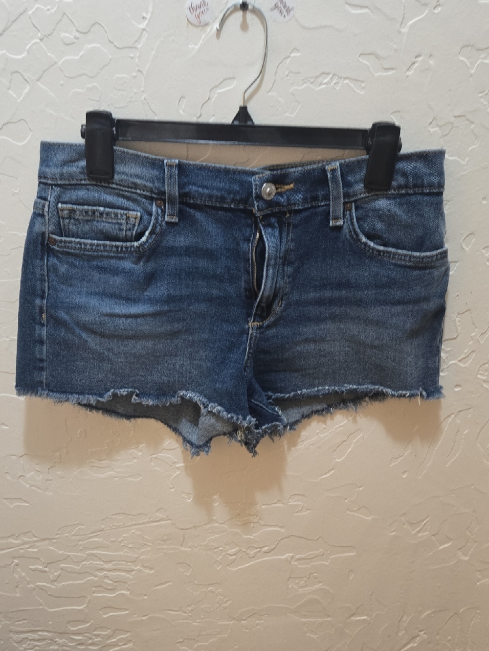 Joe's Jeans Dark Blue Raw-Hem Denim Cutoff Shorts